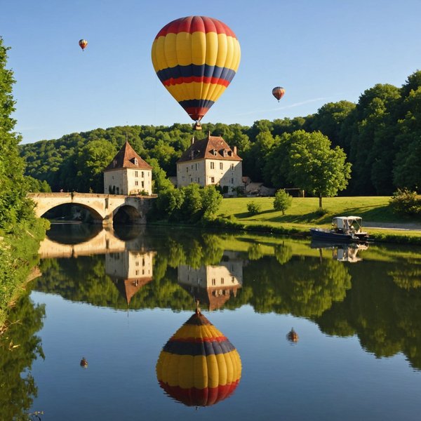 Où peut-on louer une maison de vacances en Dordogne avec des ateliers de cuisine périgourdine et des balades en montgolfière?